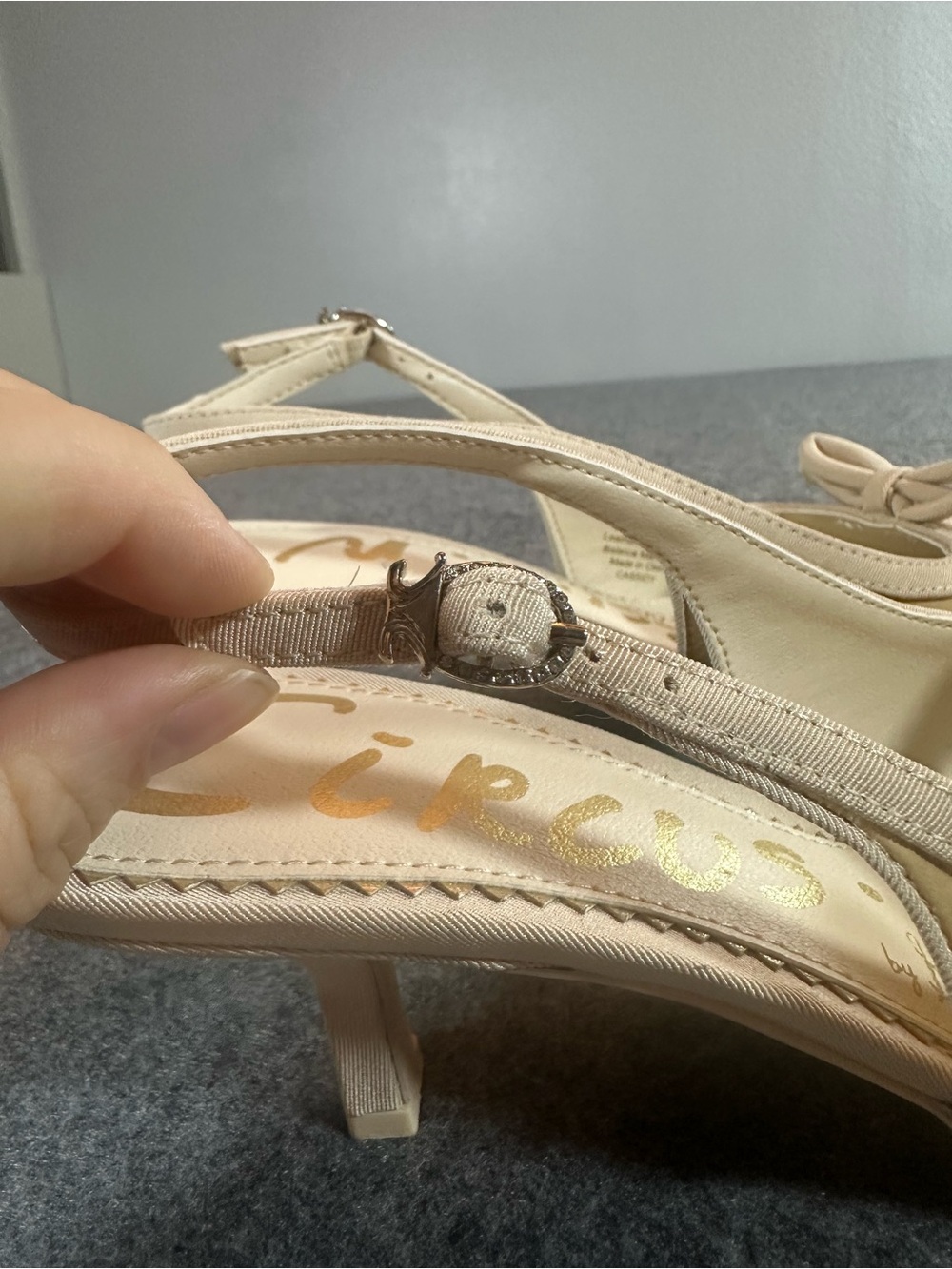 Sam Edelman Brown Slingback Kitten Heels - Picture 4 of 8